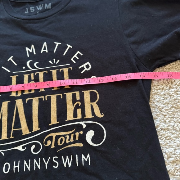 If It Matters Let it Matter Tour Johnny Swim Short Sleeve Tee Shirt Womens Small - Picture 3 of 6